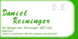 daniel reininger business card